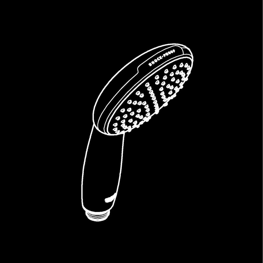 GROHE 27940001 - duș de mână VITALIO START 110 crom lucios