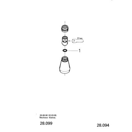 GROHE 28094000 - Cap de duș 50 mm, crom lucios