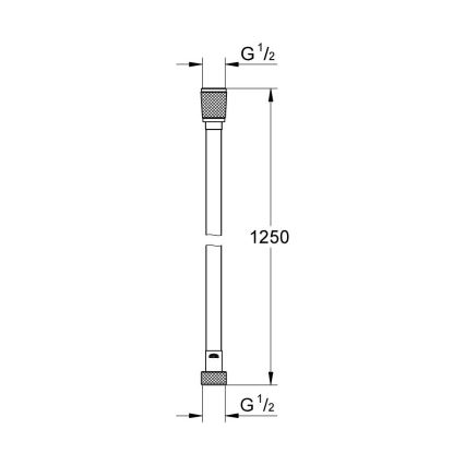 GROHE 28362DA0 - Furtun de duș SILVERFLEX 1250 mm, cu finisaj cupru