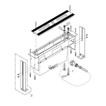 GROHE 29037000 - Corp de montaj pentru baterie de cadă cu orificiu de 45 mm, crom lucios