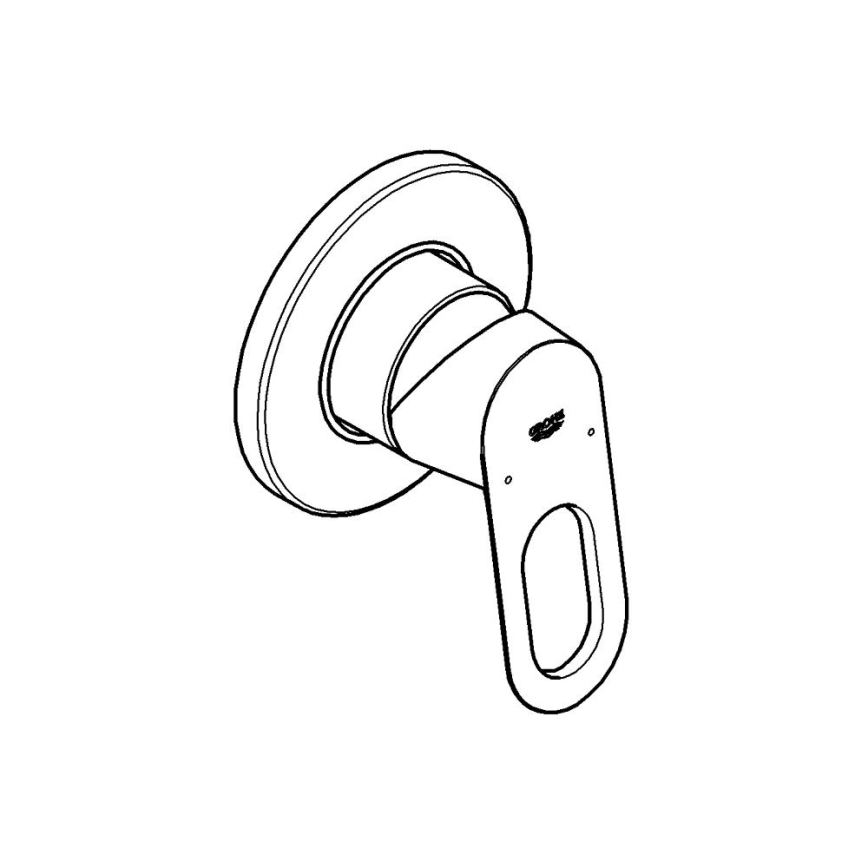 GROHE 29042000 - Baterie de duș BAULOOP crom lucios