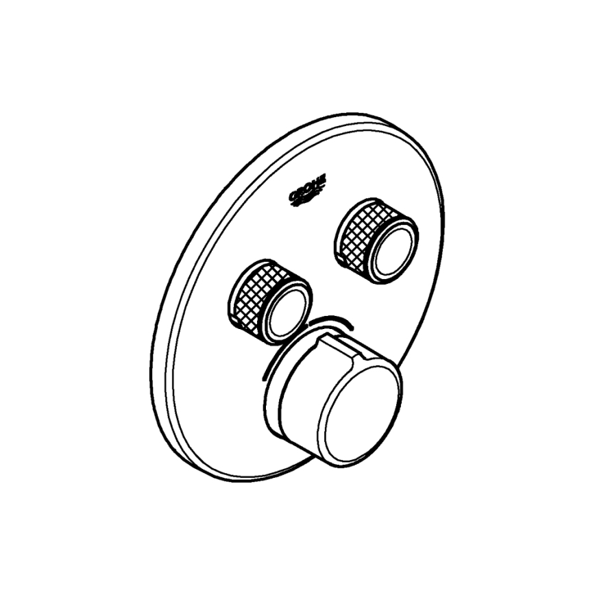 GROHE 29145000 - Capac pentru baterie încastrată SMARTCONTROL, crom lucios