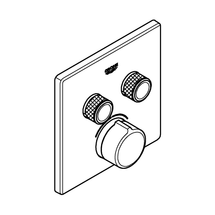 GROHE 29148000 - Capac pentru baterie încastrată SMARTCONTROL, crom lucios