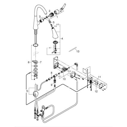 GROHE 30219002 - Baterie electronică pentru chiuvetă ZEDRA TOUCH, crom lucios