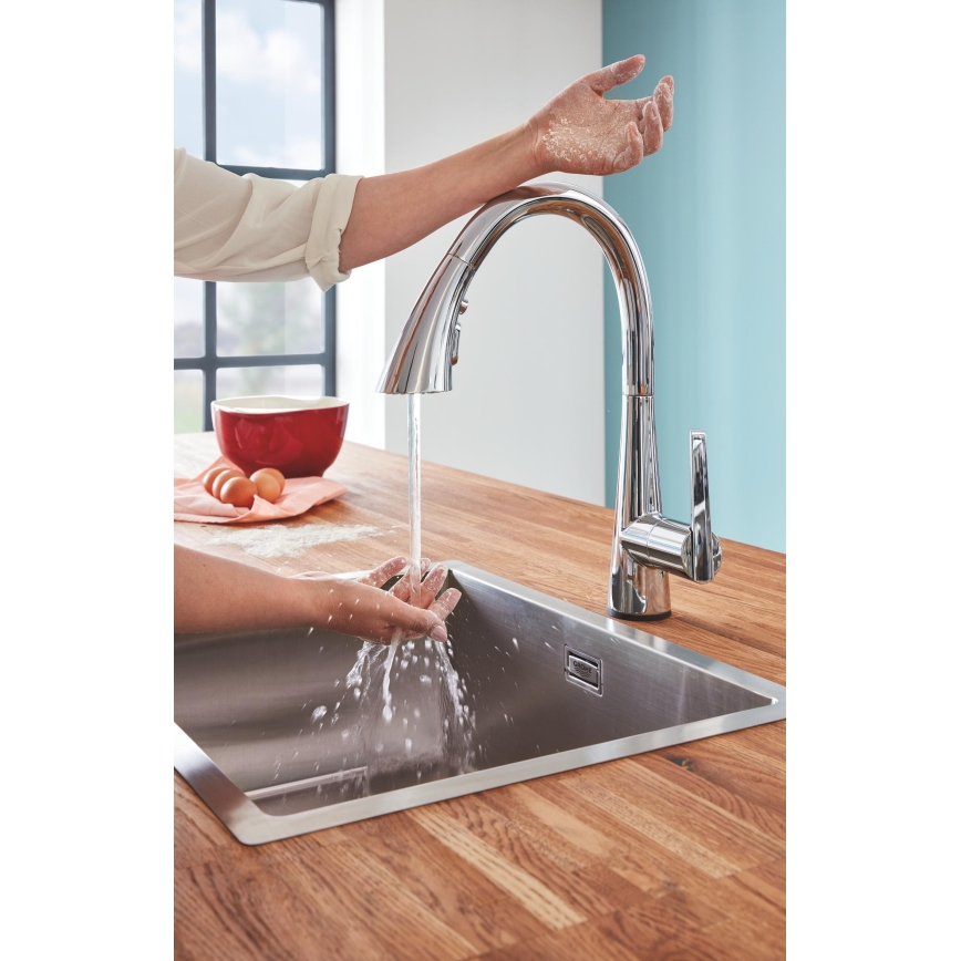 GROHE 30219002 - Baterie electronică pentru chiuvetă ZEDRA TOUCH, crom lucios