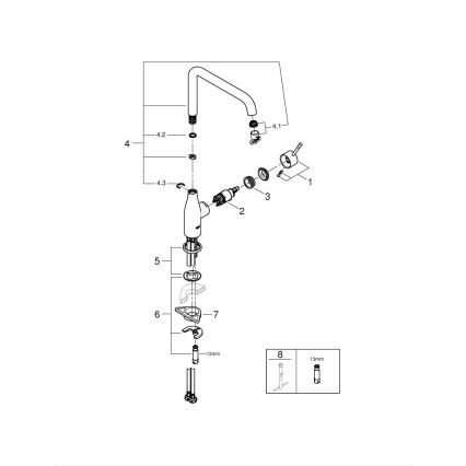 GROHE 30269GN0 - Baterie pentru chiuvetă ESSENCE, aurie
