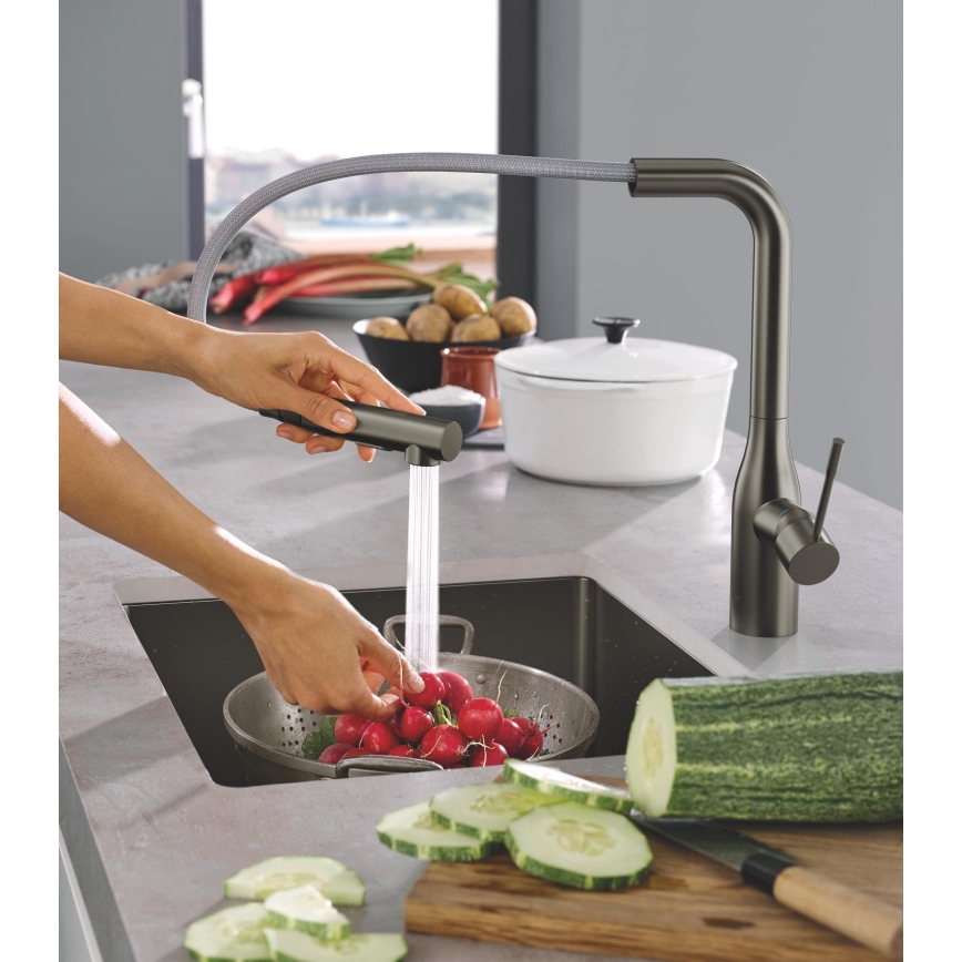 GROHE 30270AL0 - Baterie pentru chiuvetă ESSENCE, grafit