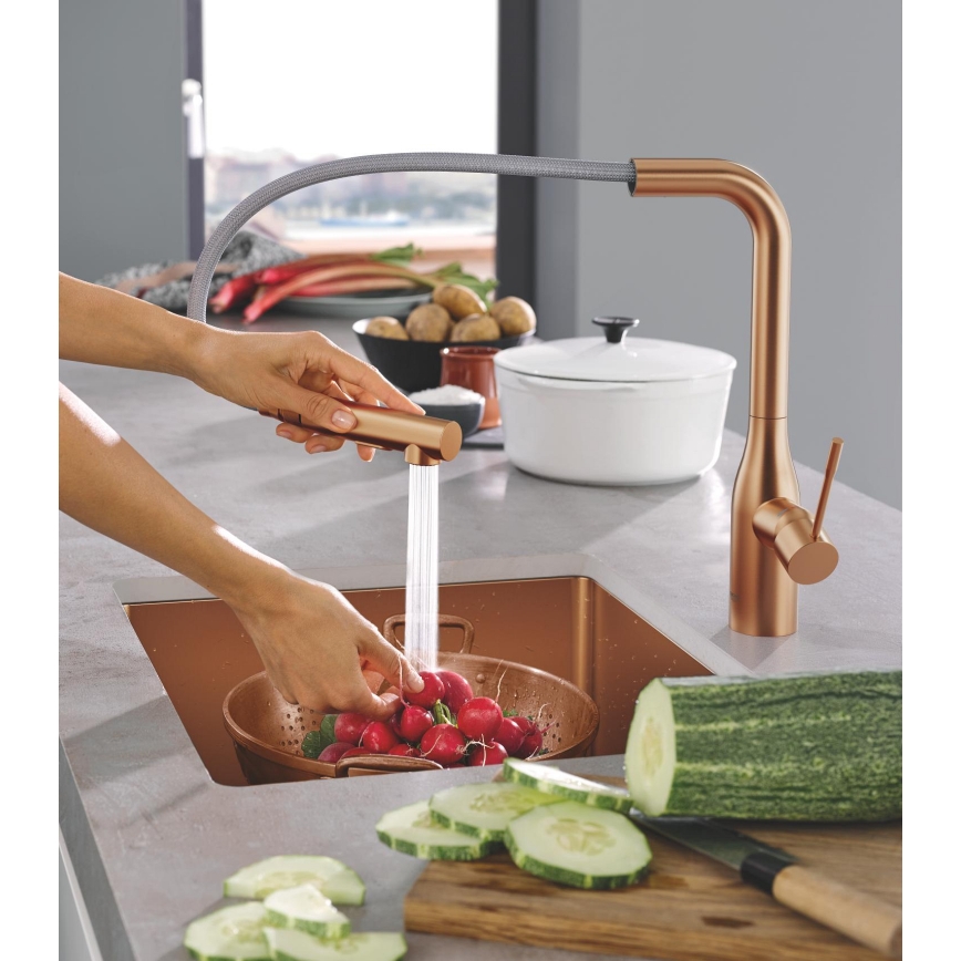 GROHE 30270DL0 - Baterie pentru chiuvetă ESSENCE, finisaj bronz