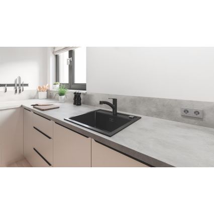 GROHE 303072431 - Baterie pentru chiuvetă START, 185 × 227 mm, neagră