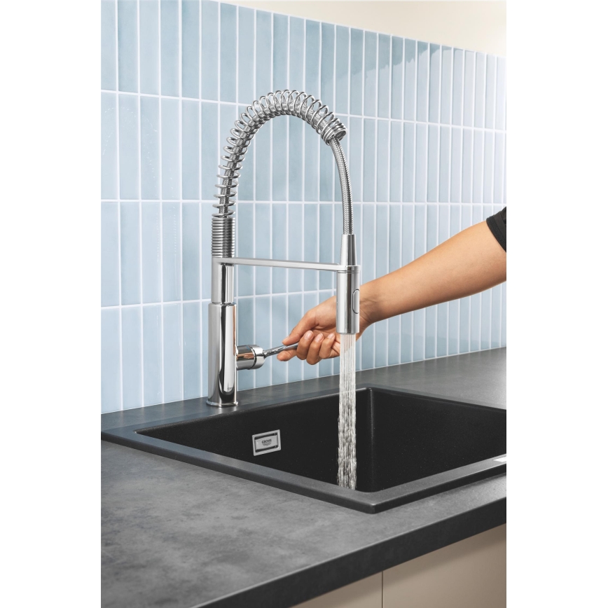 GROHE 30361000 - Baterie pentru chiuvetă GET 455 mm, crom lucios