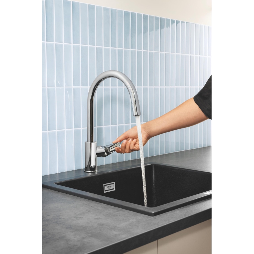 GROHE 30551000 - Baterie pentru chiuvetă START EDGE 357 mm, crom lucios