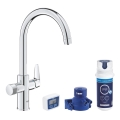 GROHE 30593000 - Baterie pentru chiuvetă BLUE PURE cu pipa în formă de C, crom lucios