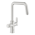 GROHE 30595DC0 - Baterie pentru chiuvetă BLUE PURE din oțel inoxidabil