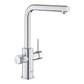 GROHE 30601000 - Baterie pentru chiuvetă BLUE PURE A cu furtun extractabil, crom lucios