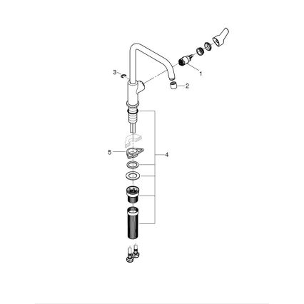 GROHE 30630000 - Baterie pentru chiuvetă START, 311 mm, crom lucios