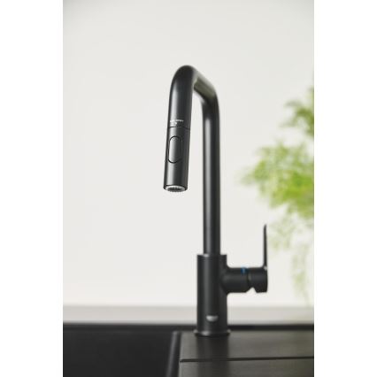 GROHE 306312430 - Baterie pentru chiuvetă QUICKFIX START, 362 mm, neagră
