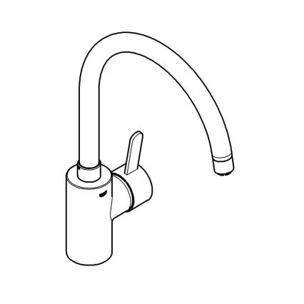 GROHE 31180000 - Baterie pentru chiuvetă EUROSMART COSMOPOLITAN crom lucios