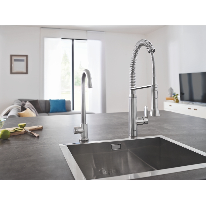 GROHE 31379DC0 - Baterie pentru chiuvetă K7, inox