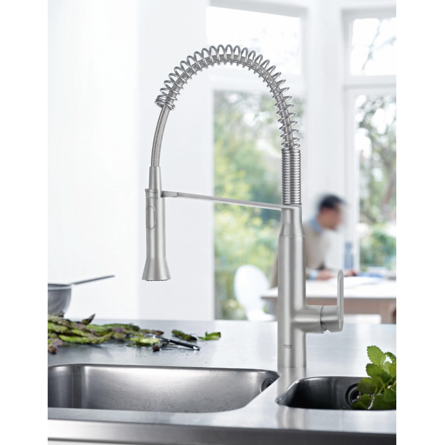 GROHE 31379DC0 - Baterie pentru chiuvetă K7, inox