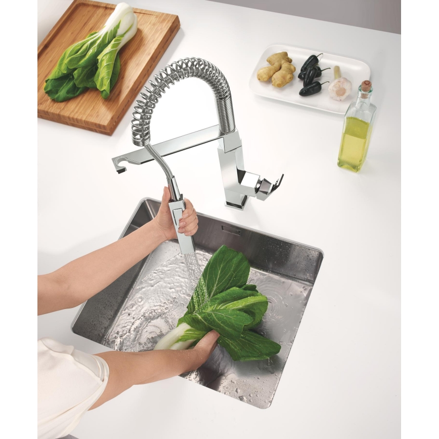 GROHE 31395000 - Baterie pentru chiuvetă EUROCUBE 547 mm, crom lucios