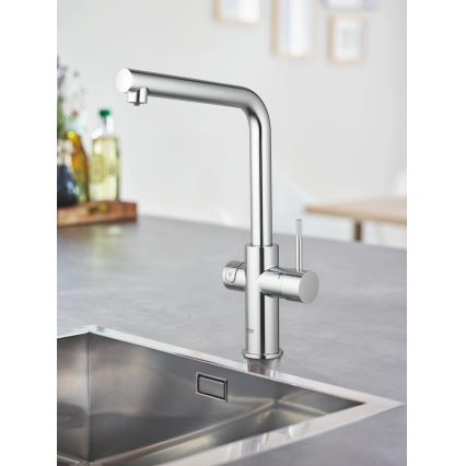 GROHE 31454001 - Baterie pentru chiuvetă BLUE HOME, pipă în formă de L, crom lucios