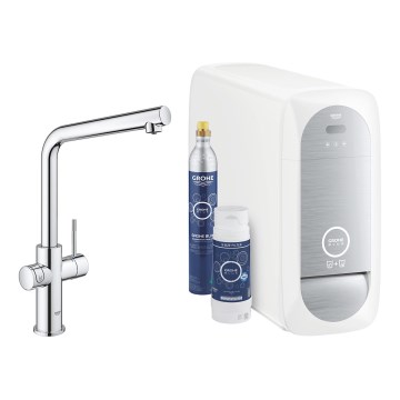 GROHE 31454001 - Baterie pentru chiuvetă BLUE HOME, pipa în L, crom lucios