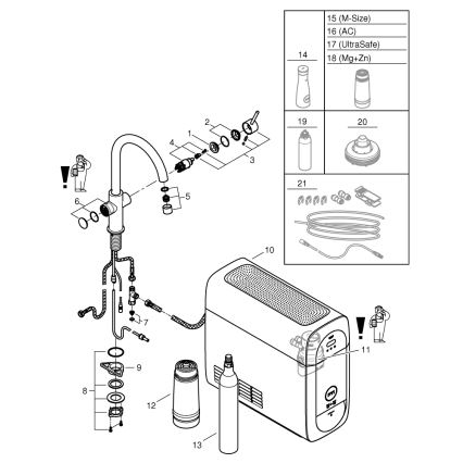 GROHE 31455001 - Baterie pentru chiuvetă BLUE HOME, crom lucios