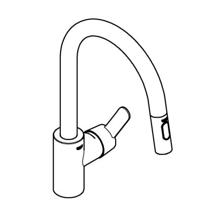 GROHE 31484001 - Baterie pentru chiuvetă GET, crom lucios