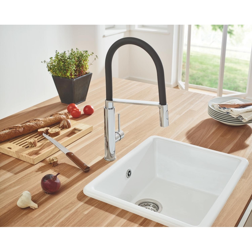 GROHE 31491000 - Baterie pentru chiuvetă CONCETTO cu duș profesional, crom lucios