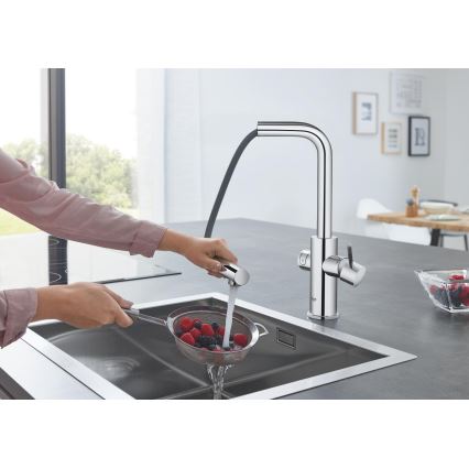 GROHE 31539000 - Baterie pentru chiuvetă BLUE HOME, pipa în L, crom lucios