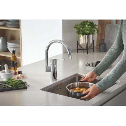 GROHE 31574SD1 - Chiuvetă de bucătărie K700U 550 x 450 mm inox