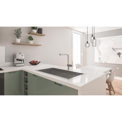 GROHE 31580SD1 - Chiuvetă de bucătărie K700, 864 × 464 mm, oțel inoxidabil