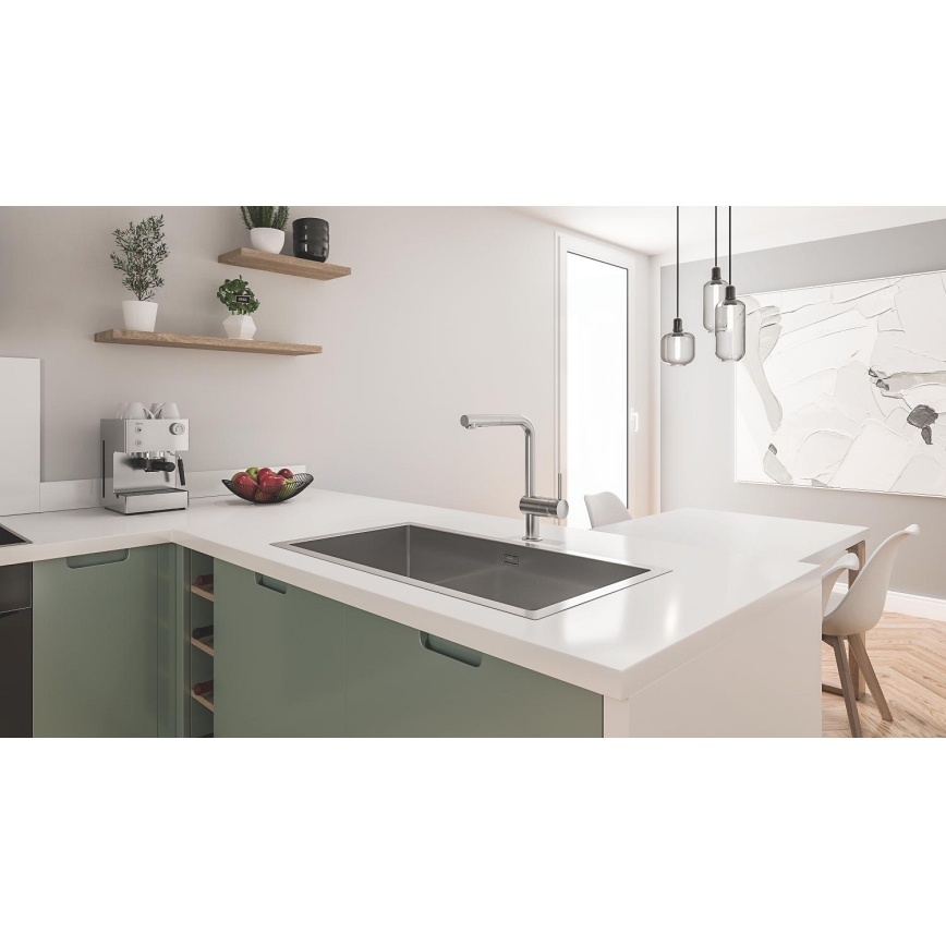 GROHE 31580SD1 - Chiuvetă de bucătărie K700, 864 × 464 mm, oțel inoxidabil