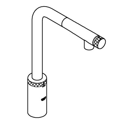 GROHE 31613DC0 - Baterie pentru chiuvetă A SmartControl, inox