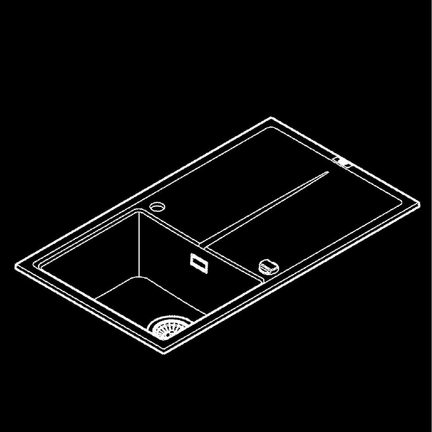 GROHE 31640AP0 - Chiuvetă din compozit K400, 860 × 500 mm, neagră