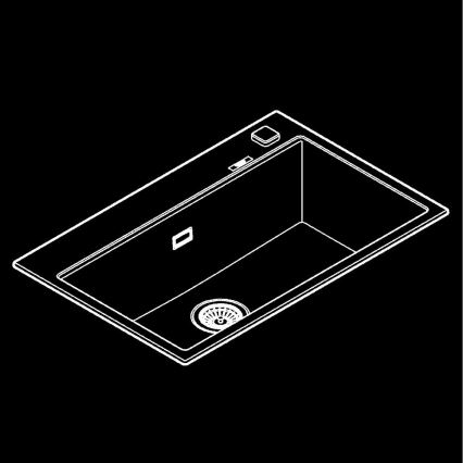 GROHE 31652AP0 - Chiuvetă din compozit K700, 780 × 510 mm, neagră