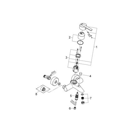 GROHE 32269000 - Baterie pentru cadă FEEL DN 15, crom lucios