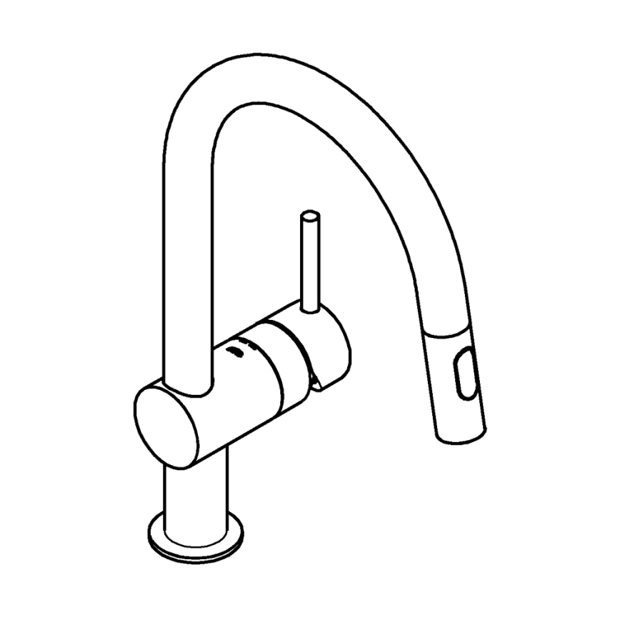 GROHE 32321DL2 - Baterie pentru chiuvetă, varianta A, finisaj bronz