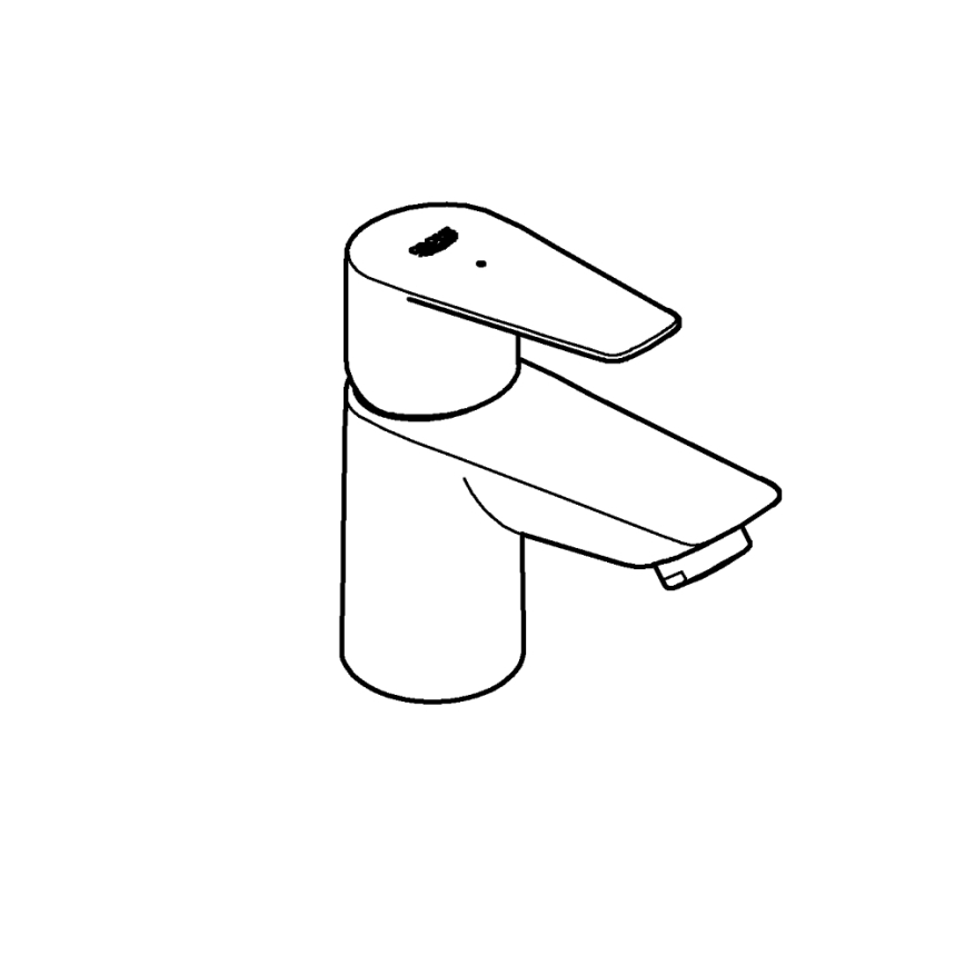 GROHE 32861001 - Baterie monocomandă BAUEDGE 131 mm, crom lucios