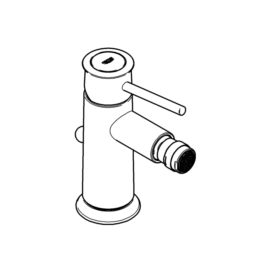 GROHE 32864000 - Baterie pentru bideu BAUCLASSIC, crom lucios