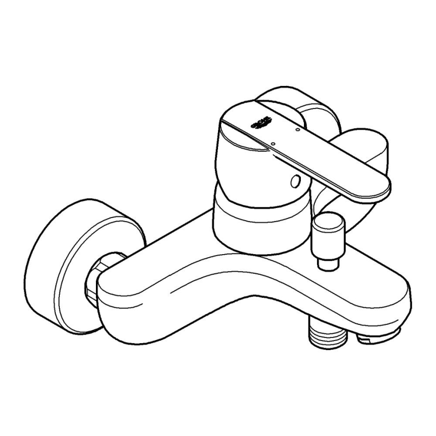 GROHE 32887000 - Baterie pentru cadă GET DN 15, crom lucios