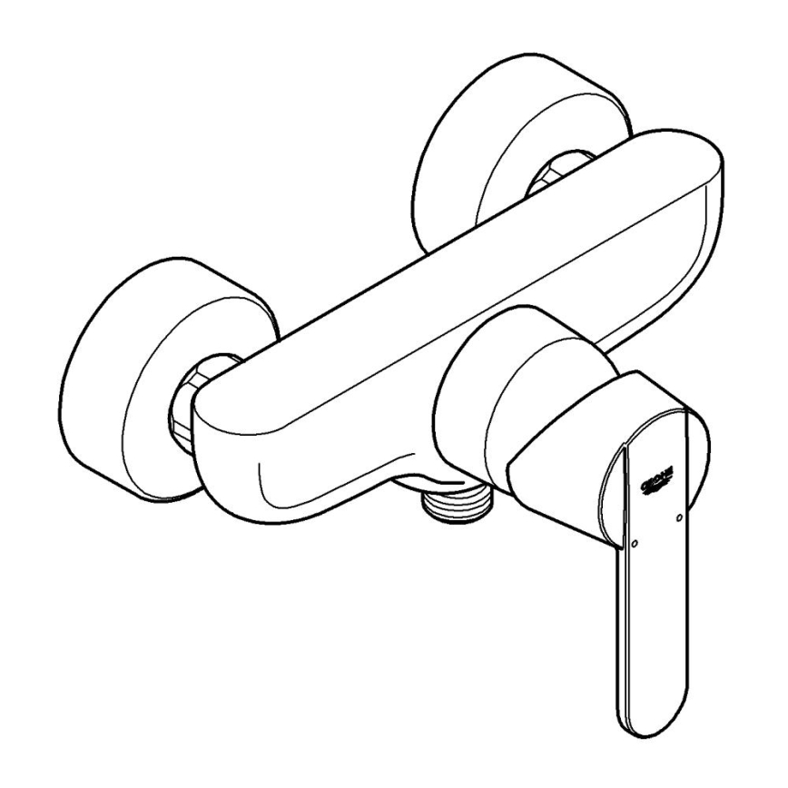 GROHE 32888000 - Baterie de duș GET DN 15, crom lucios