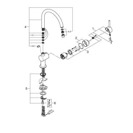 GROHE 32917KS0 - Baterie pentru chiuvetă A, DN 15, neagră