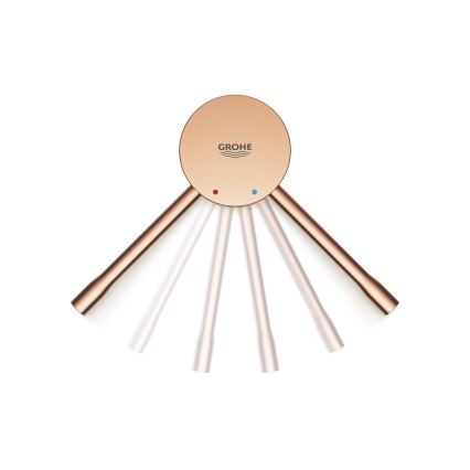 GROHE 33624DL1 - Baterie de cadă ESSENCE 193 mm, cu finisaj cupru periat