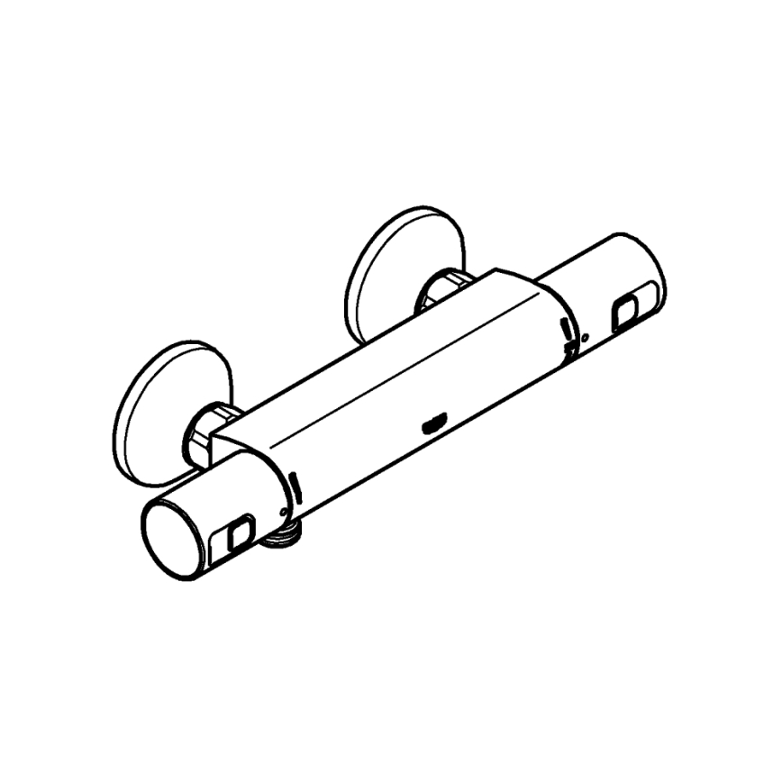 GROHE 345942430 - Baterie de duș termostatică PRECISION START DN 15, neagră