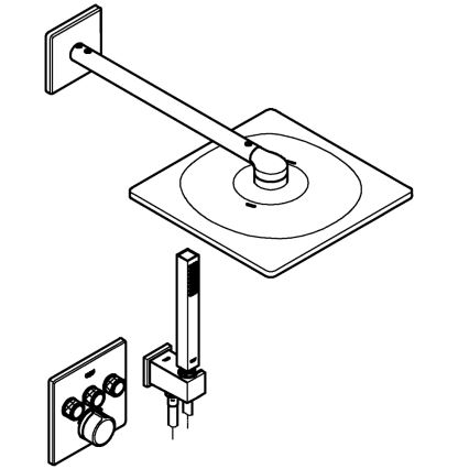 GROHE 34712000 - Set de duș SMARTCONTROL 310 × 310 mm, crom lucios