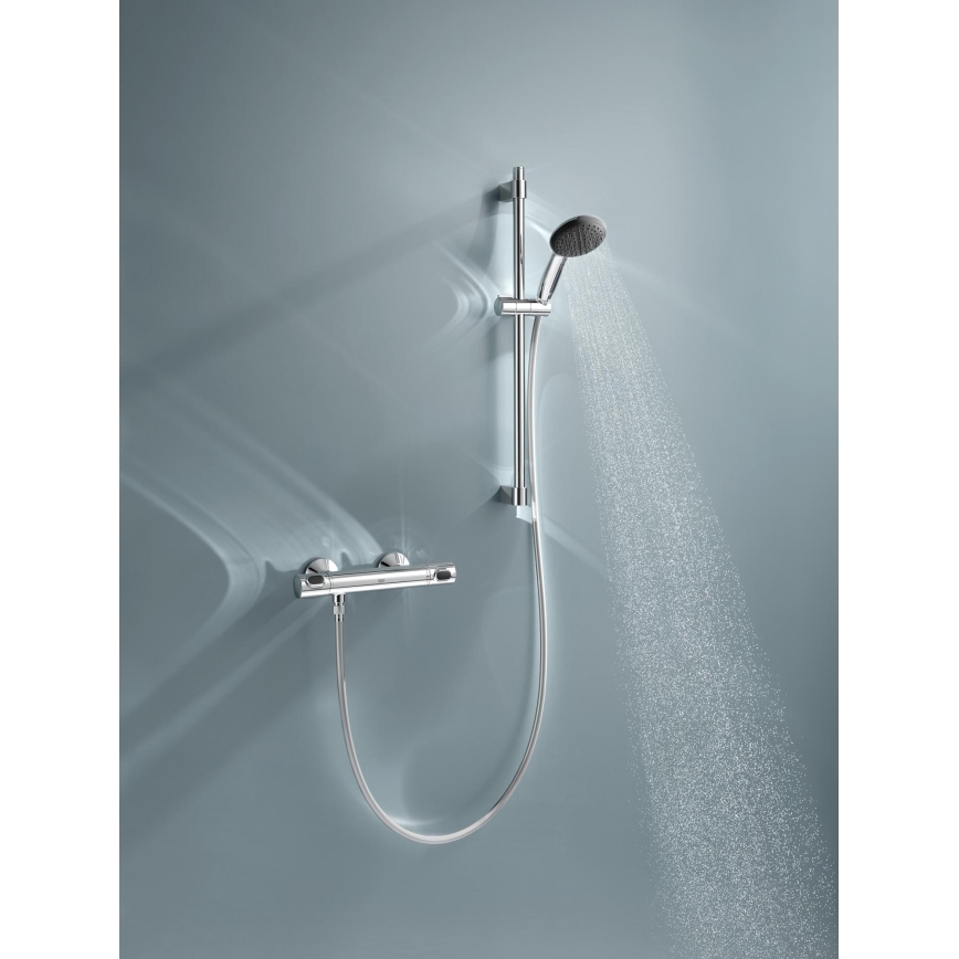 GROHE 34800001 - Set de duș cu baterie termostatică PRECISION FLOW 600 mm crom lucios