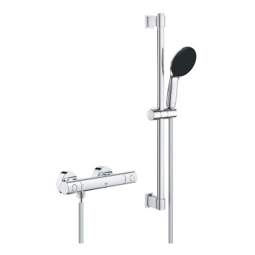 GROHE 34856000 - Set de duș cu baterie termostatică PRECISION GET 600 mm crom lucios