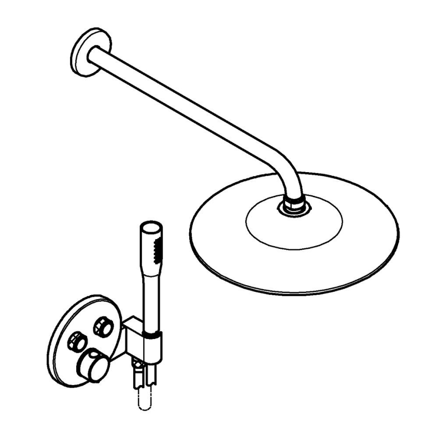 GROHE 34878000 - Sistem de duș PRECISION SMARTCONTROL, 260 mm, crom lucios