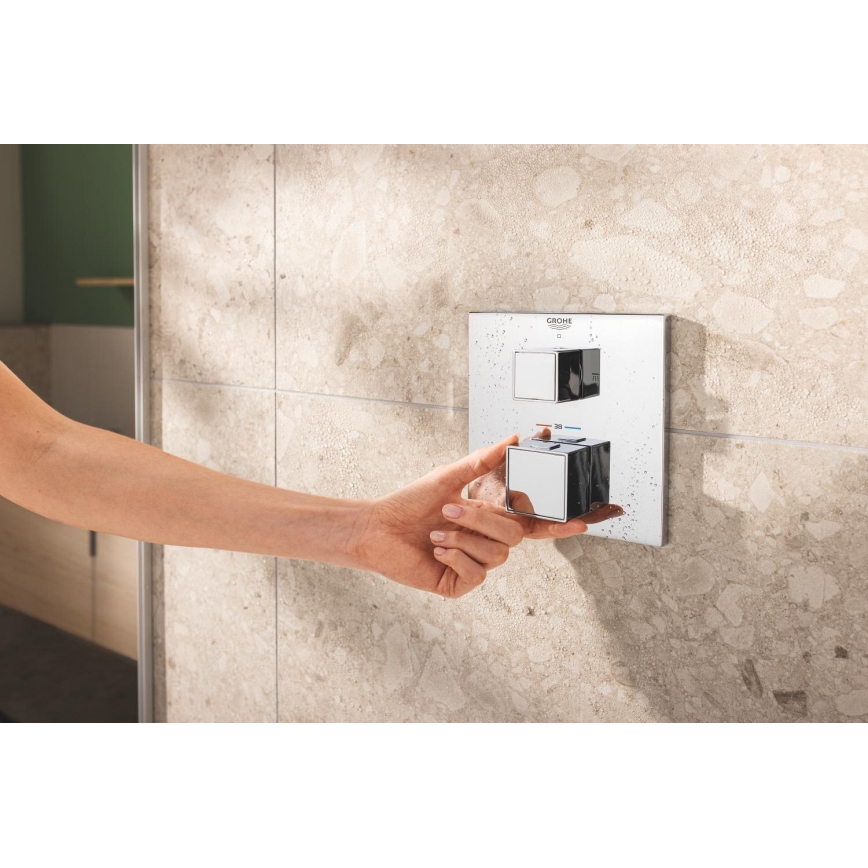 GROHE 34879000 - Sistem de duș încastrat PRECISION CUBE 310 × 310 mm cromat